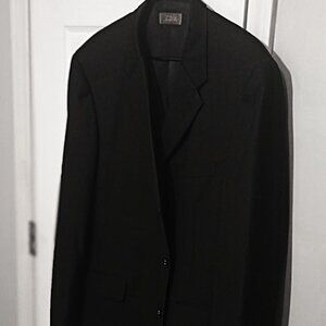 Tasso Elba Men Black Suit Jacket Only    46R